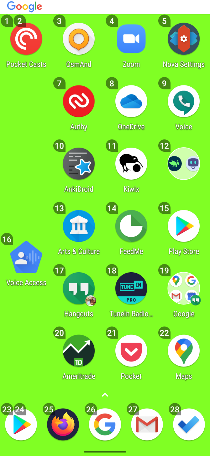Пример запуска приложения через Voice Access