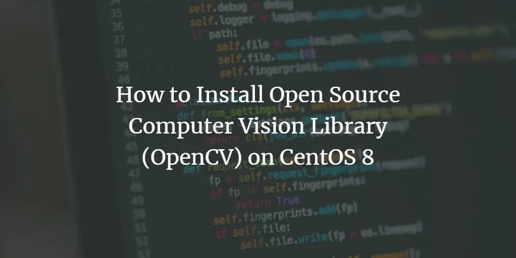 Установка OpenCV на CentOS 8