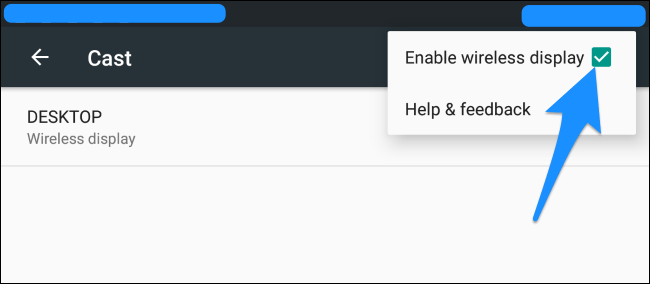 Activar pantalla inalámbrica en Android y Windows