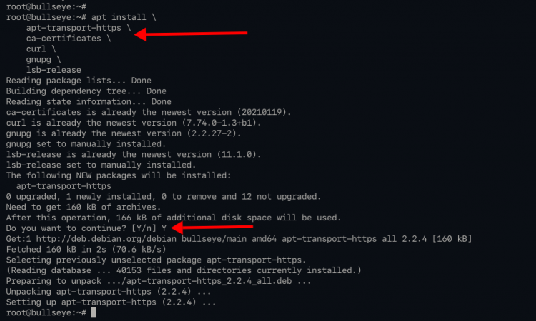 Установка зависимостей для Docker
