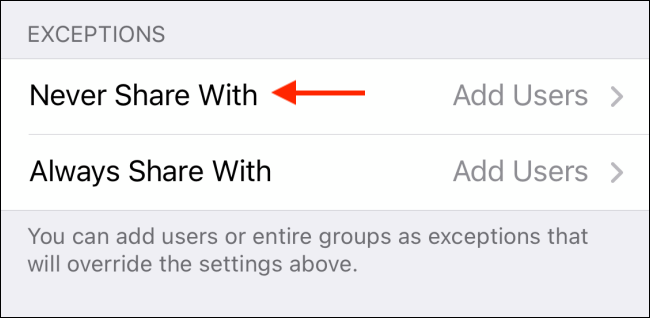 Нажмите Никогда не показывать в Telegram на iPhone