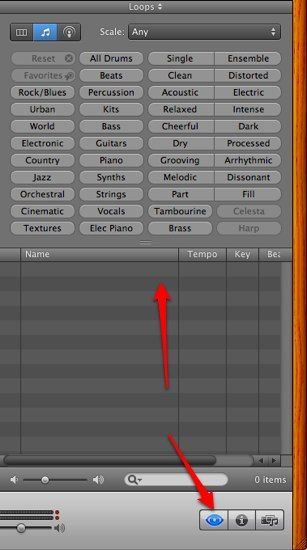 Библиотека лупов GarageBand