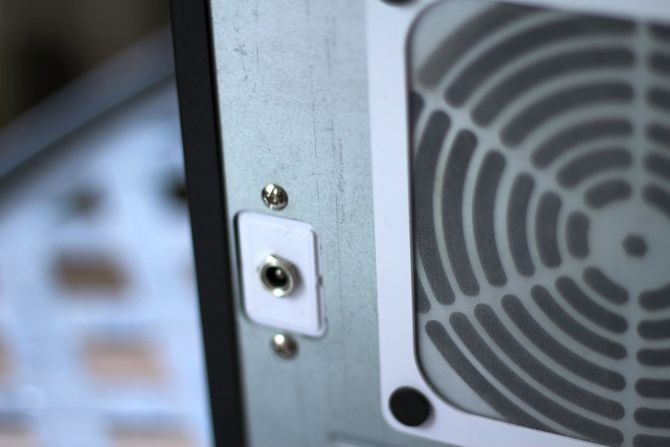 PSU Case Modification with 3D printed bracket.