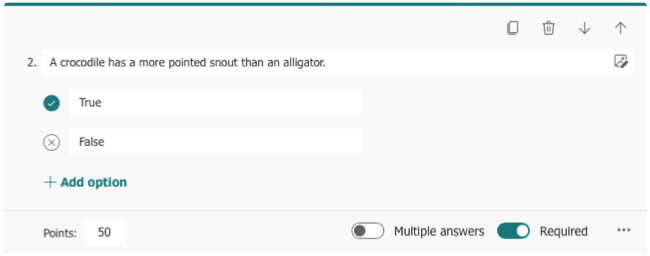 Вопрос типа Choice в Microsoft Forms