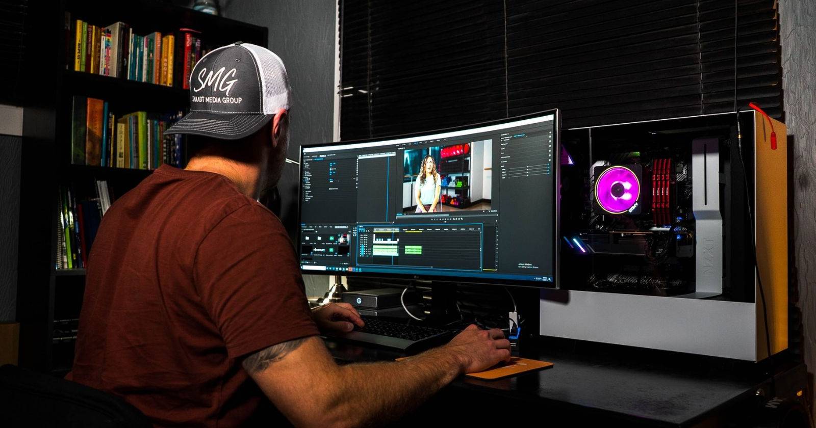 Редактирование видео на ультрашироком мониторе