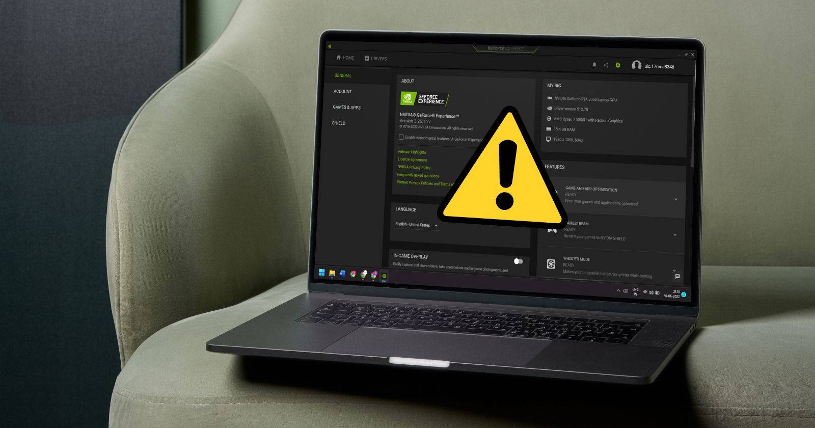 Исправление ошибки GeForce Experience 0x0003