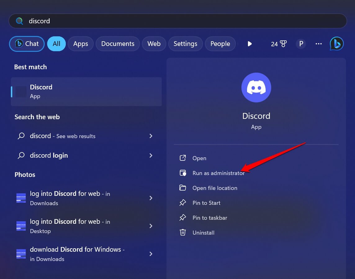 Ejecutar Discord como administrador