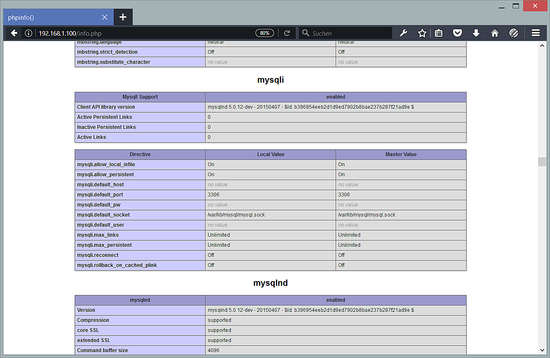 CentOS 7 с PHP 7.1 и поддержкой MySQL