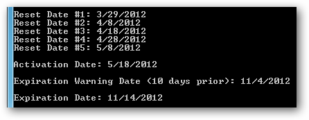 Утилита расчёта дат активации