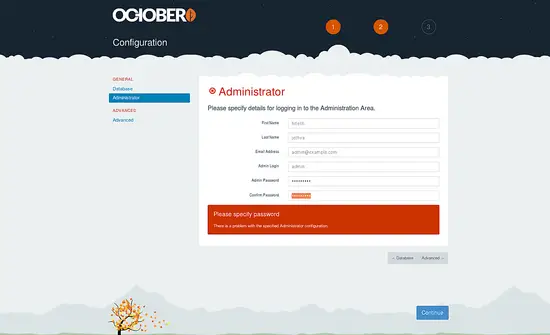 Создание администратора