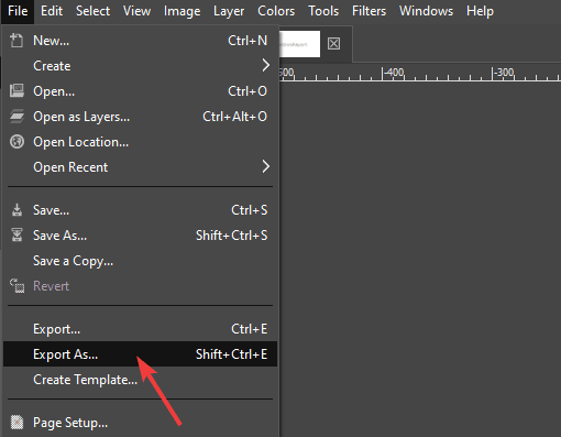 Экспорт GIF из GIMP