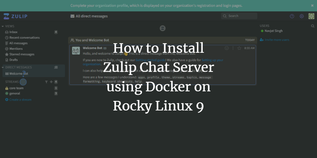 Установка Zulip на Rocky Linux 9