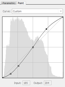 Point Tone Curve wie Photoshop Curves
