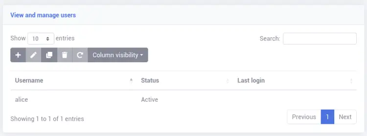 Список пользователей