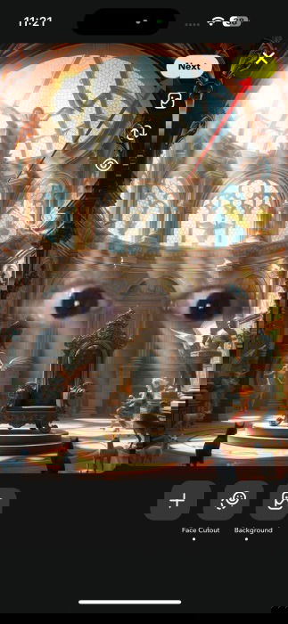 Pressing Next on new Lens creation screen in Lens Studio app. 