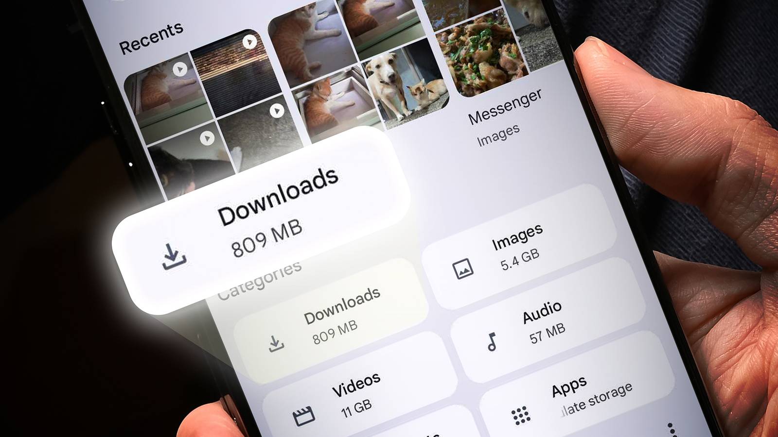 Как найти загрузки на Android