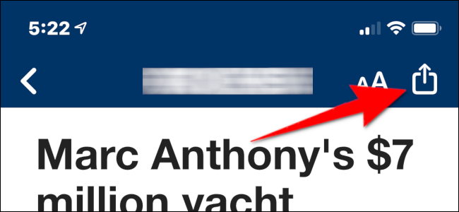 News Article Share button