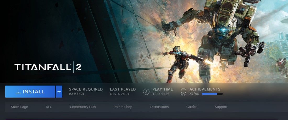 Установка Titanfall 2 через Steam