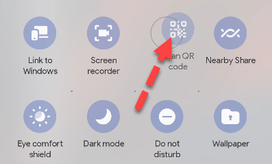 Перемещение кнопки в панели быстрых настроек на Samsung.