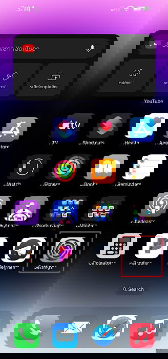 Экран Настроек Bluetooth на iPhone с подключённым контроллером