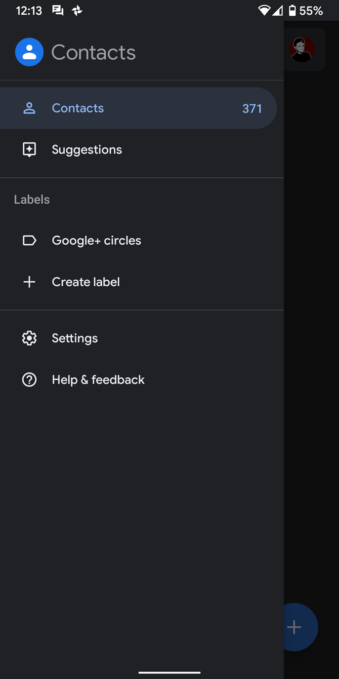 Google Contacts на Android