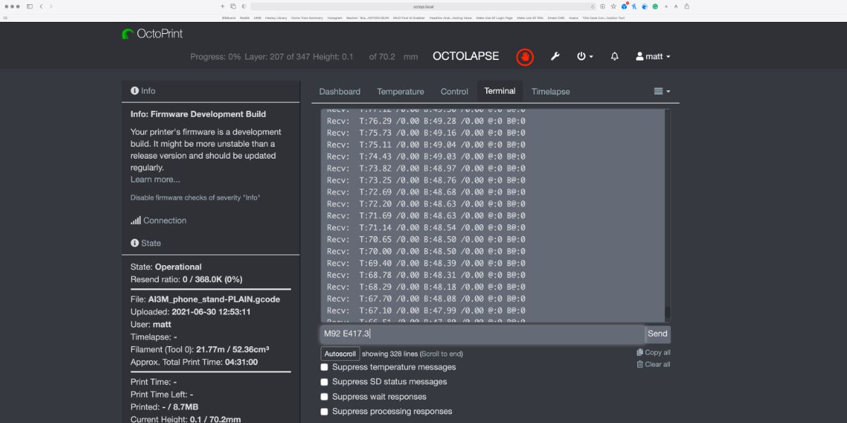 M92 E417.3 command to set correct steps