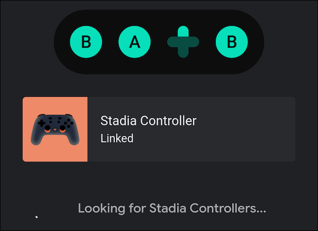 Контроллер Stadia связан с вашим смартфоном