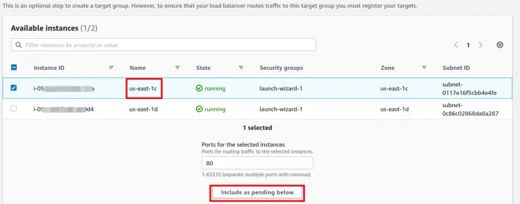 Регистрация EC2 в таргет-группе