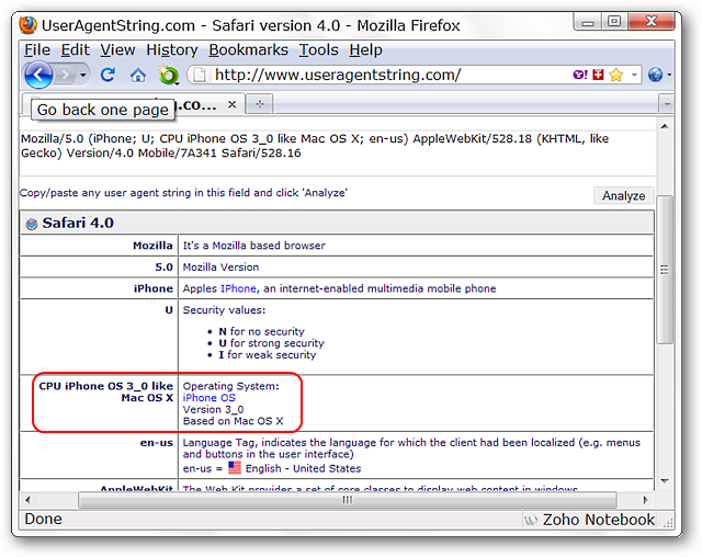 Site detectando user agent de iPhone 3.0