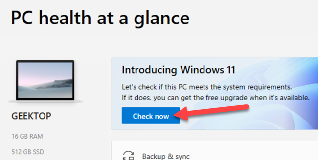 Нажмите кнопку «Check Now».