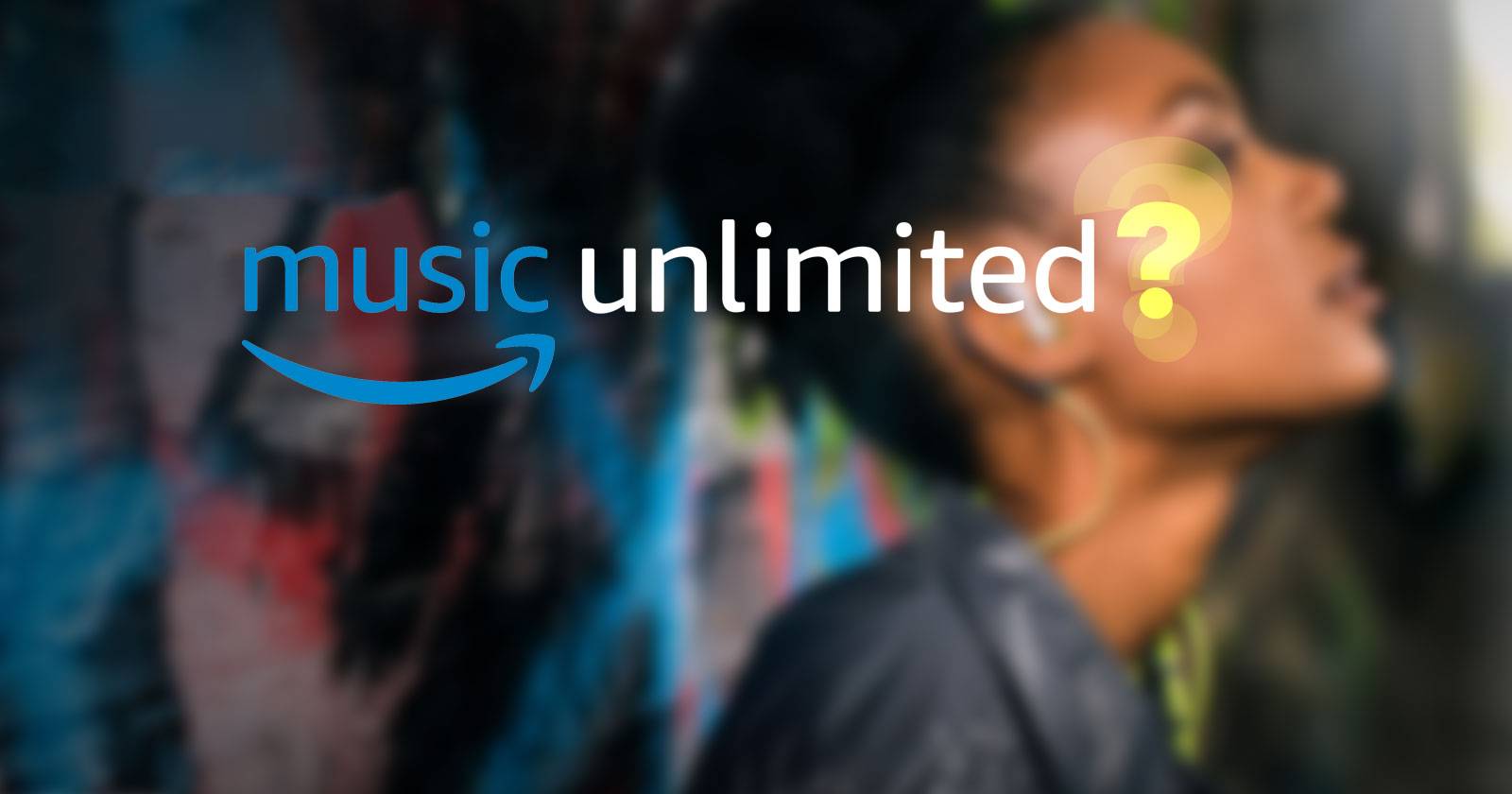 Логотип Amazon Music Unlimited и интерфейс плеера