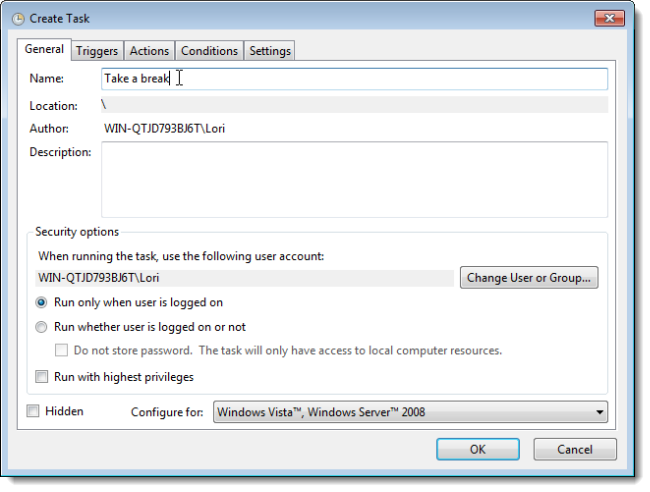 Вкладка Triggers — кнопка New