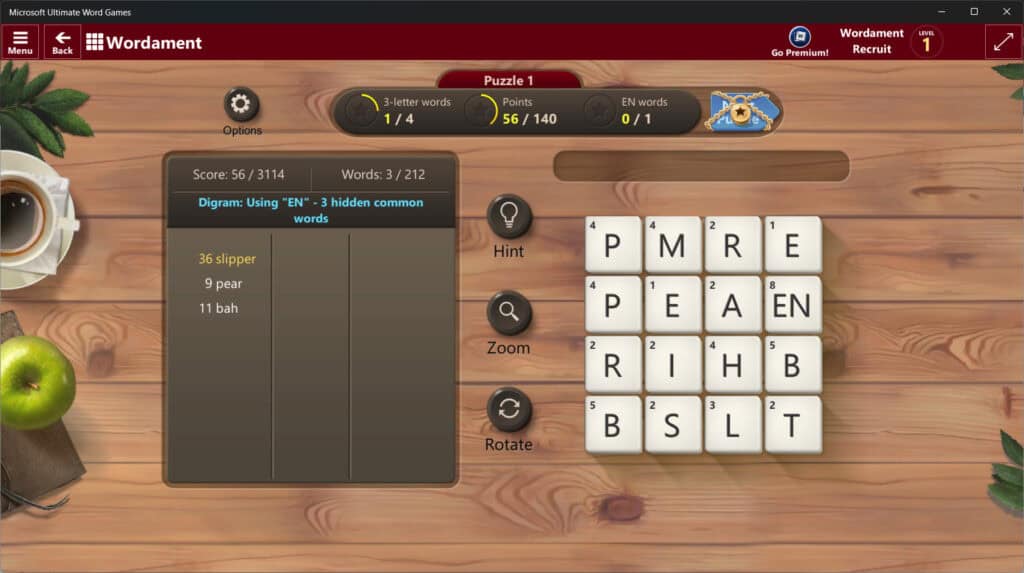 Сборник игр: превью Wordament, Word Twister, Crosswords в одном окне