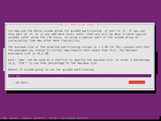 Настройка размера LVM-разделов