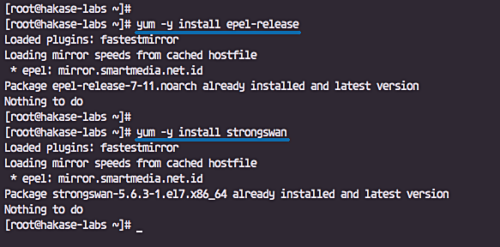 Установка strongSwan на CentOS 7