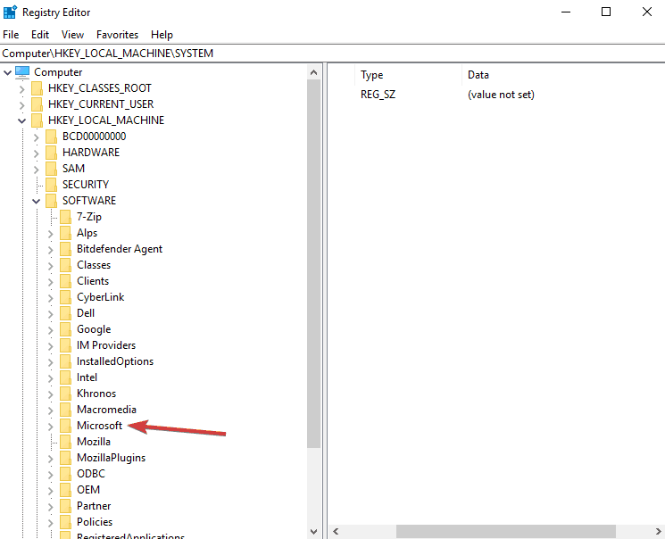 Путь к ключу реестра OneDrive Accounts
