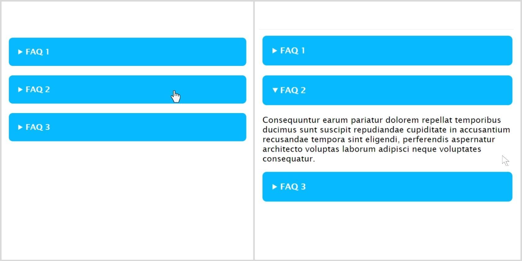 Простой аккордеон на HTML с <details> и <summary>