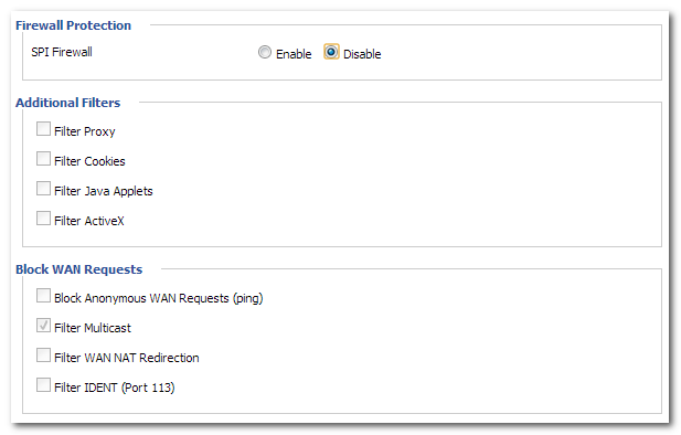 DD‑WRT: выключение ненужных сервисов