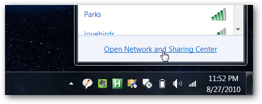 Центр управления сетями и общим доступом в Windows 7