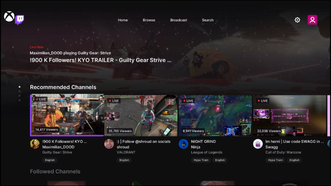 Twitch app for Xbox — экран загрузки приложения в Microsoft Store