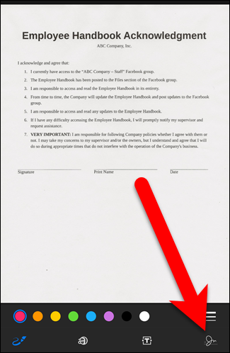 Нажмите кнопку подписи для изображения