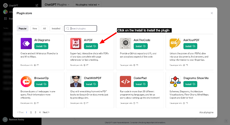 install chatgpt plugin