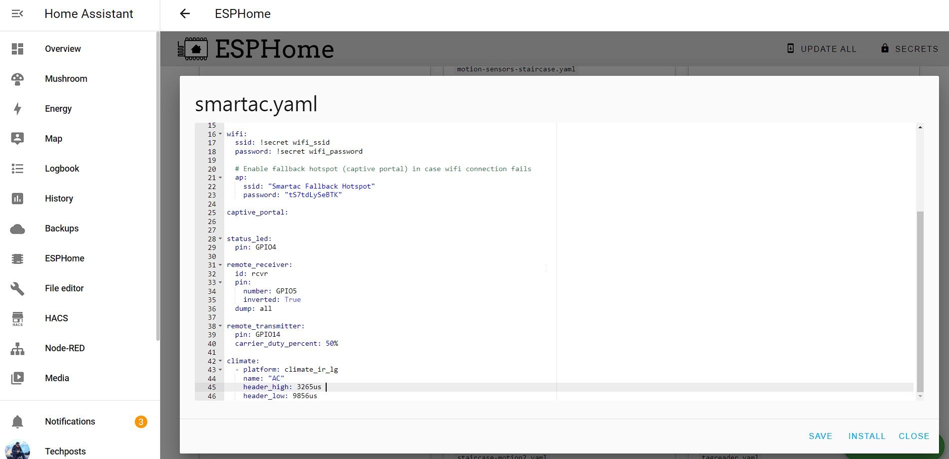 Умный IR‑контроллер для кондиционера на ESP8266