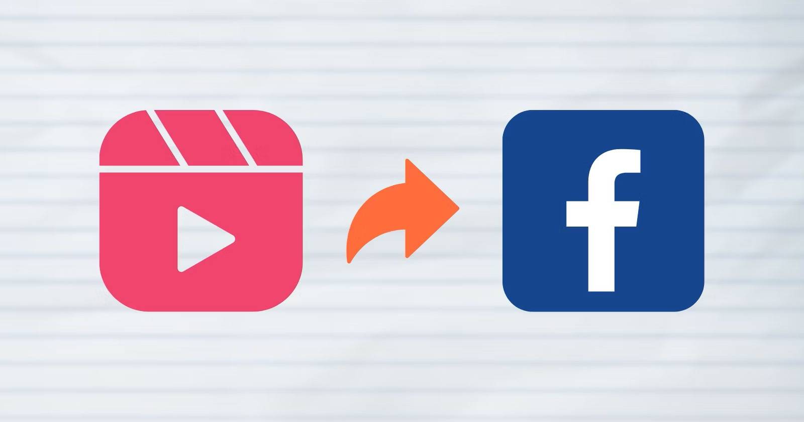 Логотип Instagram Reels со значком «поделиться» и логотипом Facebook