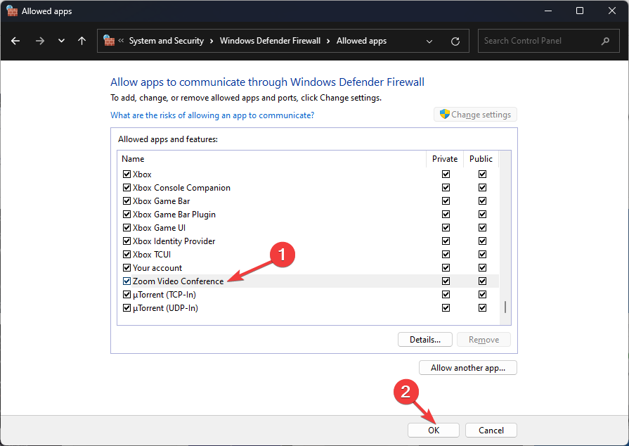Подтвердить изменения и нажать OK