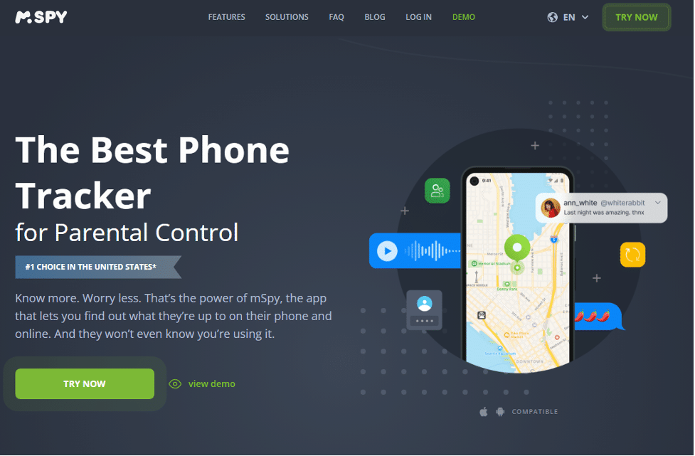 Pannello EyeZy con impostazioni geofencing e cronologia