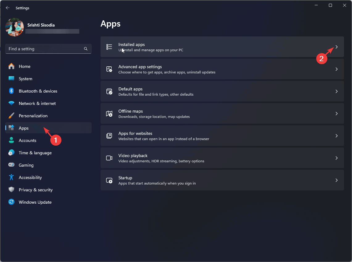 Apps -Installed apps - libxml2.dll