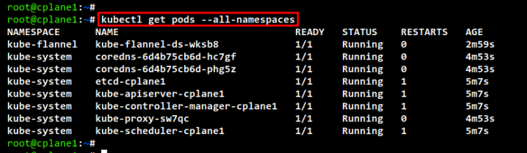 kubectl get pods --all-namespaces вывод