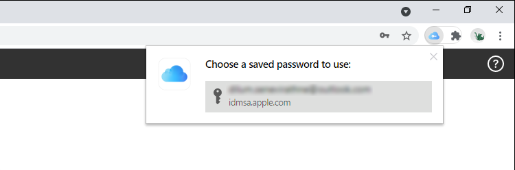 Расширение iCloud Passwords автоматически заполняет пароли в Chrome