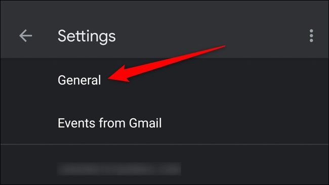 Мобильное приложение Google Календарь — Общие настройки